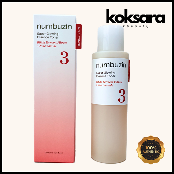 Numbuzin No.3 Super Glowing Essence Toner 100ml/200ml em Oferta na Shopee