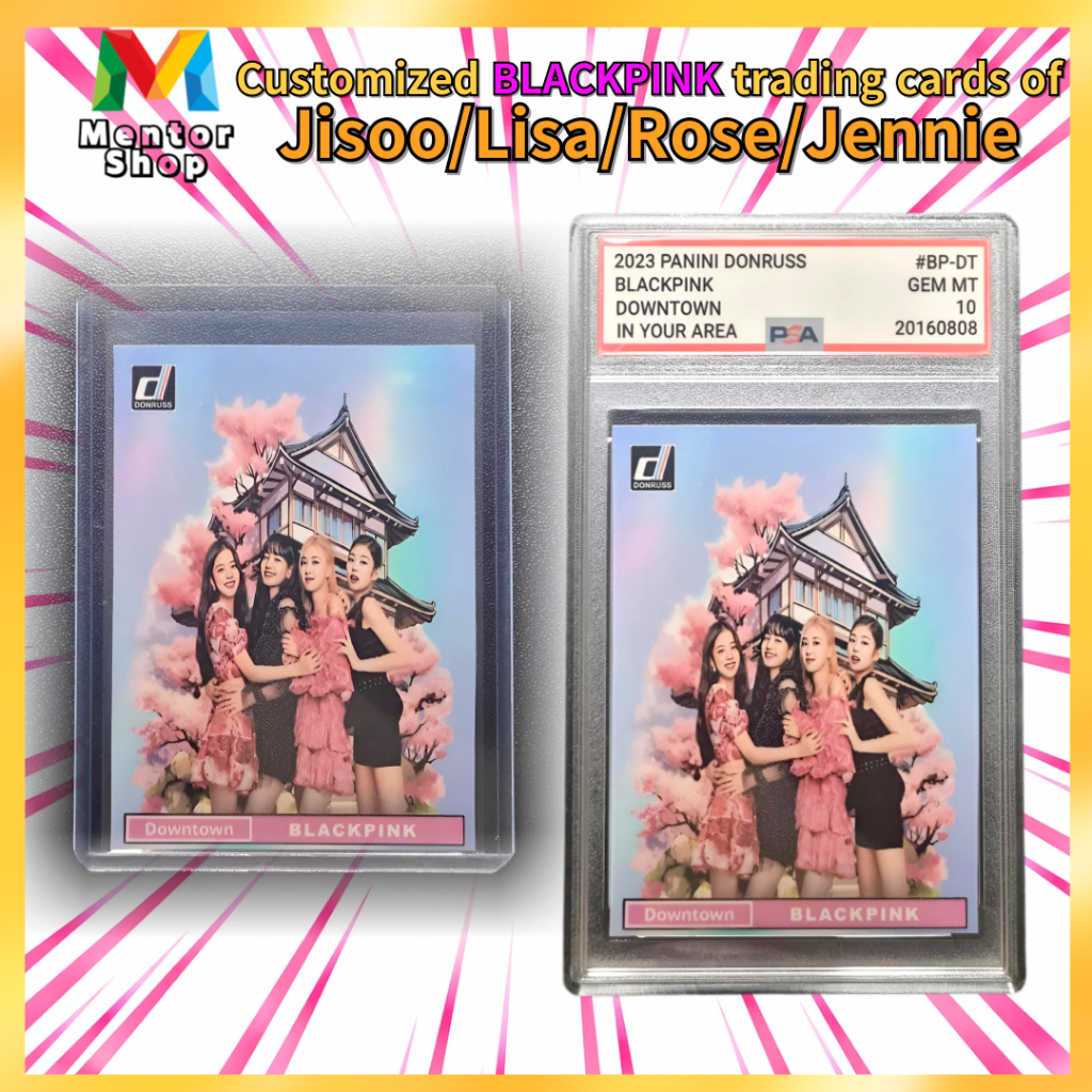 [Loja Mentor] ⭐ Cartão Personalizado BLACKPINK Estilo Centro Da Flor De Cerejeira !