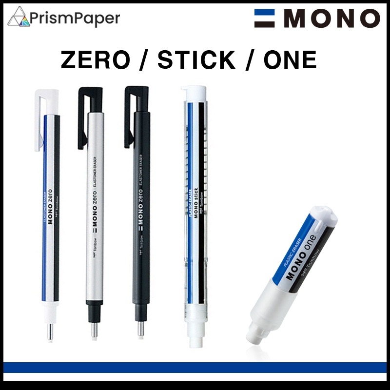 Caneta De Borracha Tombow Mono Stick/One/Zero Com Ponta Redonda/Quadrada [Fabricada No Japão] em Oferta na Shopee