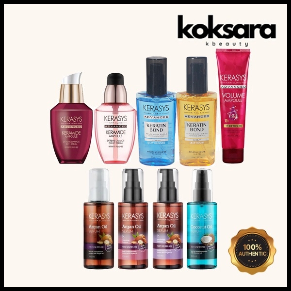 kerasys Óleo capilar reparador Kerasys Argan Moisture Curling hair soro de ampola collection