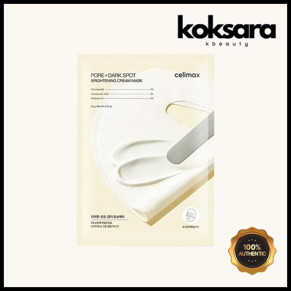 [KOKSARA.KBEAUTY] CELIMAX Pore+Dark Spot Brightening Cream Mask 1ea em Oferta na Shopee