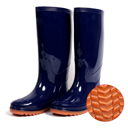 Botas De Trabalho Impermeáveis De PVC + Sola Antiderrapante + Segurança Antiderrapantes Para Serviços Pesados/Pesca · Li