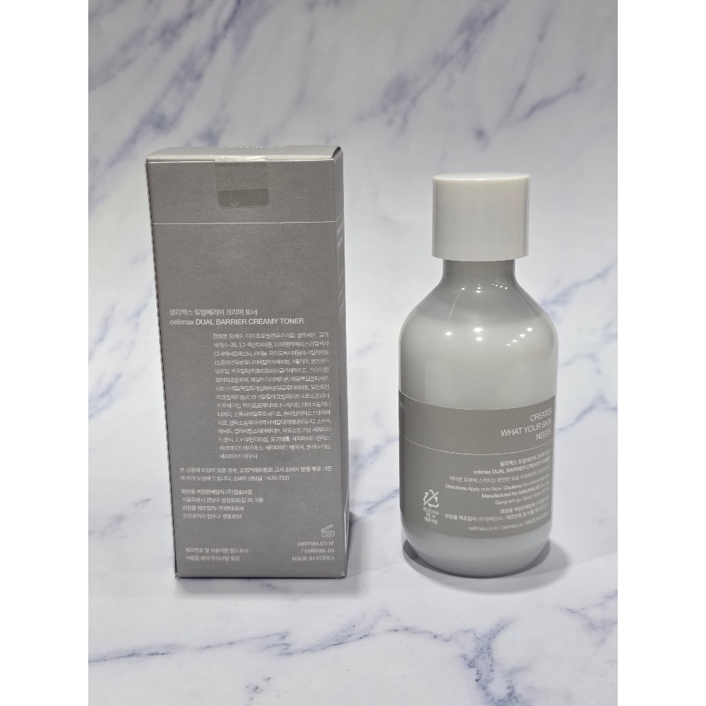 Detalhes do celimax dual barrier creamy toner 150ml