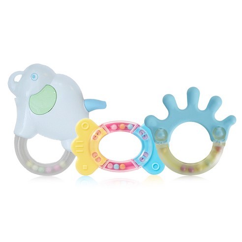 [Greenlife] Conjunto De Boneca Chocalho E Mordedor Para Bebê │ Material Seguro À Base De Milho PLA Brinquedo Sensorial R