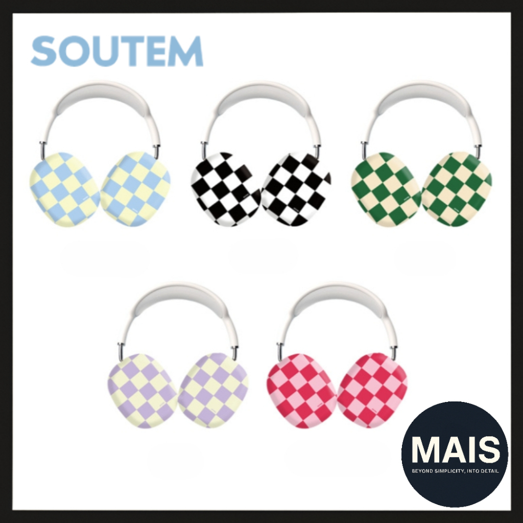 [SOUTEM] Capa Rígida Para AirPods Max – Série Checkerboard/5 Cores/Protetora Fos