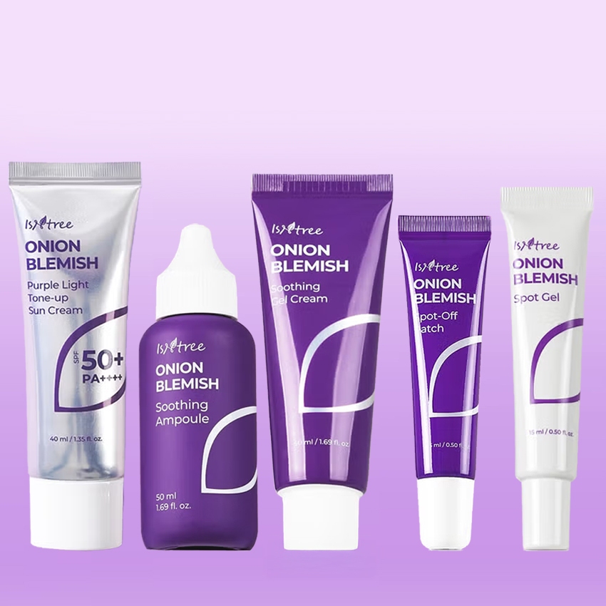 Isntree Onion Blemish Full Line / Blemish Soothing Gel Cream, Ampoule, Pad, Spot Gel , Tone-Up Cream
