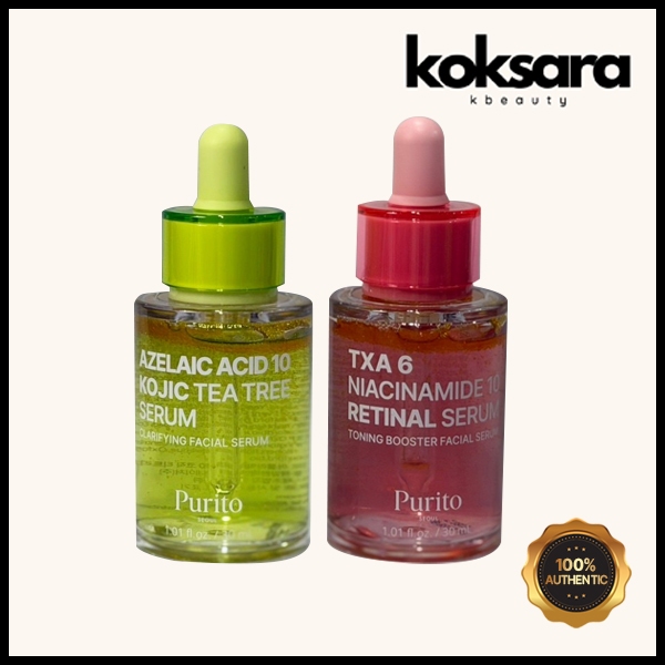 Purito  Niacinamide 10 Retinal /azelaic acid 10 kojic Tea Tree Serum 30ml