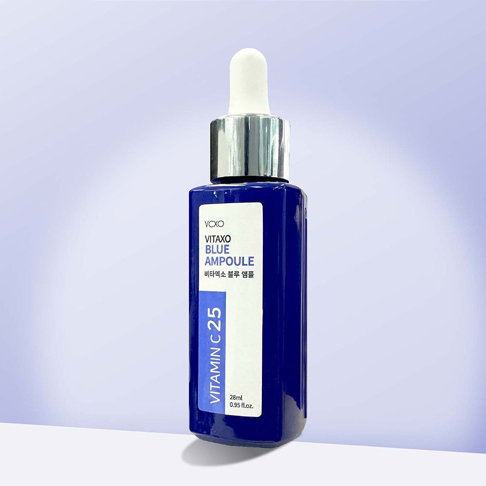 LUACELL Vita Exo Blue Ampola 28ml Vitamina C Umidade Brilho Soro Para Cuidados Com A Pele