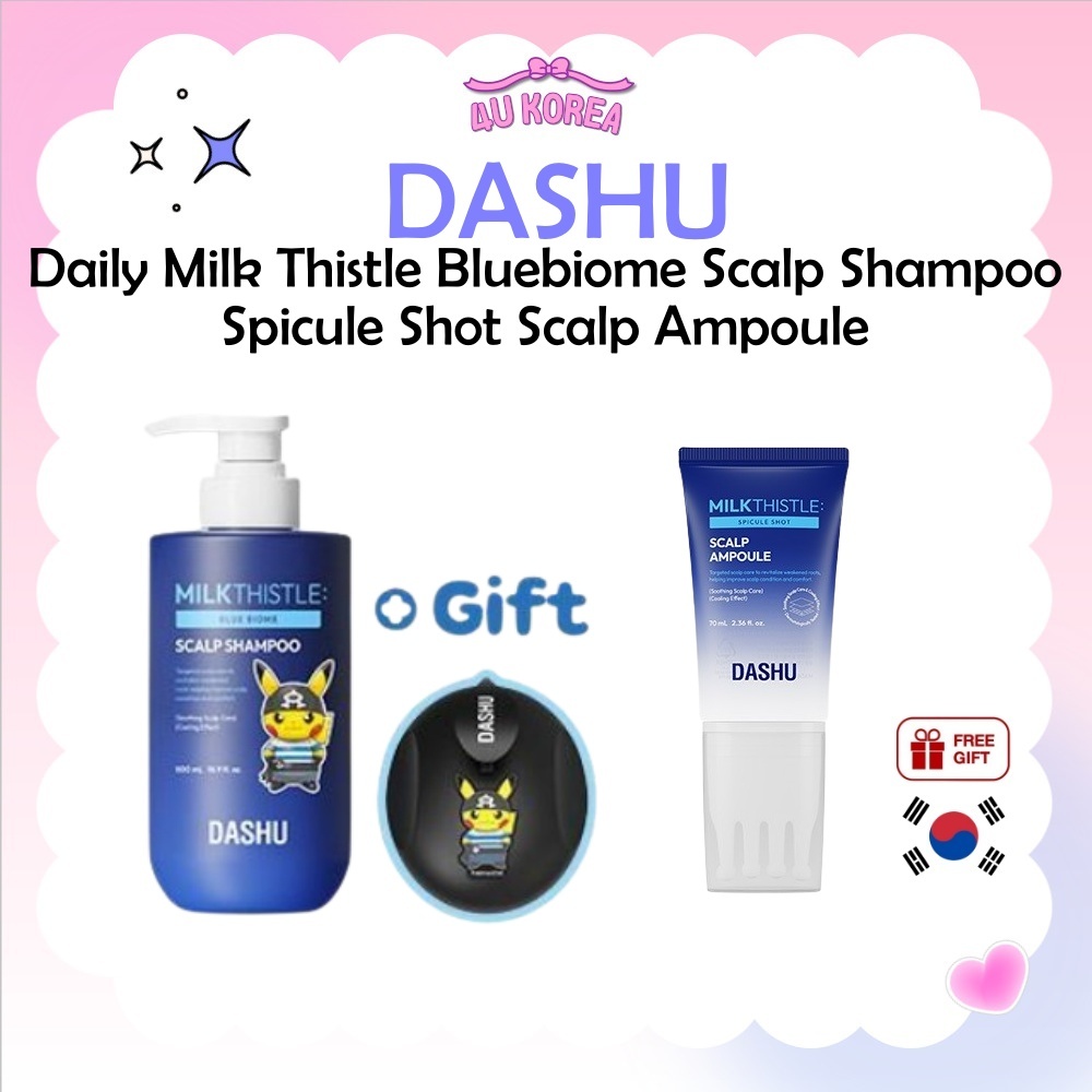 DASHU Daily Milk Thistle Bluebiome Shampoo Para Couro Cabeludo 500ml Ou Ampola Spicule Shot 70ml/K-BEAUTY
