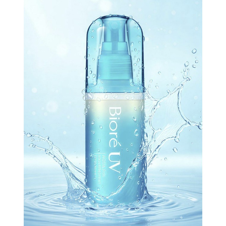 Biore UV Aqua Rich protect Mist É Um spray Protetor Solar Conveniente Que Ajuda a Proteger Pele Dos Efeitos Raios Durant