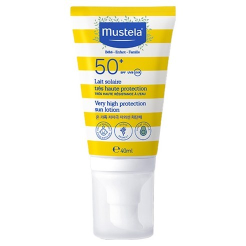 Mustela Loção Solar Fps50 + 40ml ¦ Protetor Para Bebês · Proteção UV Suave Pele Sensível Cuidados Solares Diários