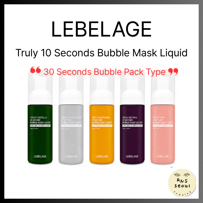 [LEBELAGE] Máscara De Bolha Verdadeiramente De 10 Segundos Líquida/PDRN/Pantenol/Centella/Retinol/Glutationa/30 Tipo Pac