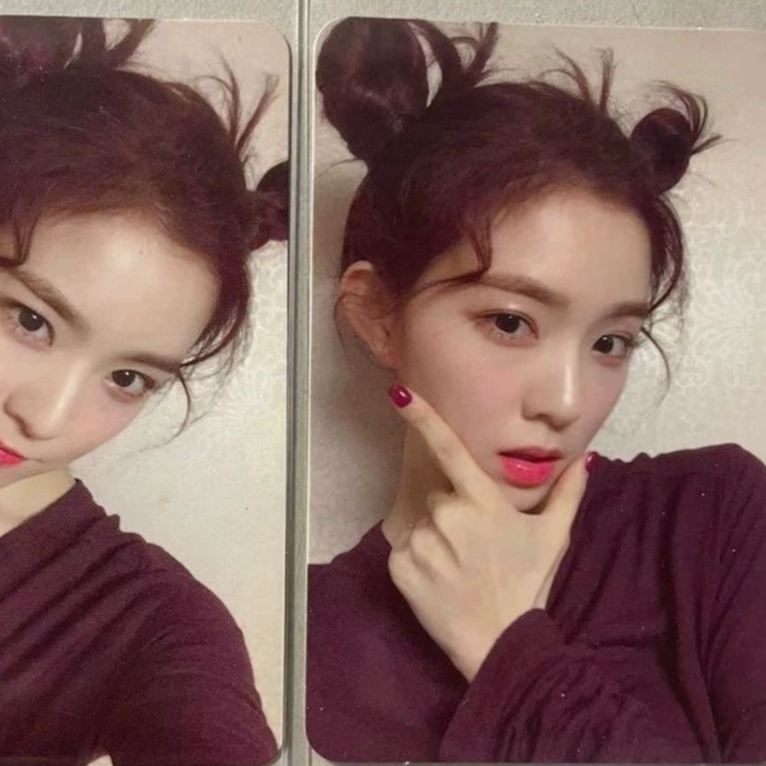 Cartões Fotográficos Oficiais Red Velvet Irene Bae Joo-hyun Com Versão Tailor , Rookie Bibi-style , Face-hold , Beret PK