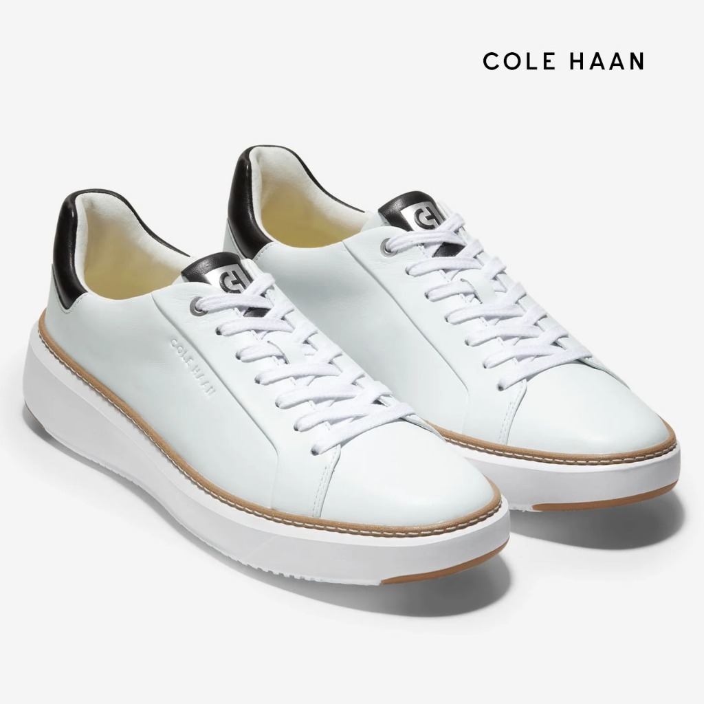 [Cole Haan] GRANDPRO Topspin Tênis Masculino Óptico Couro Branco