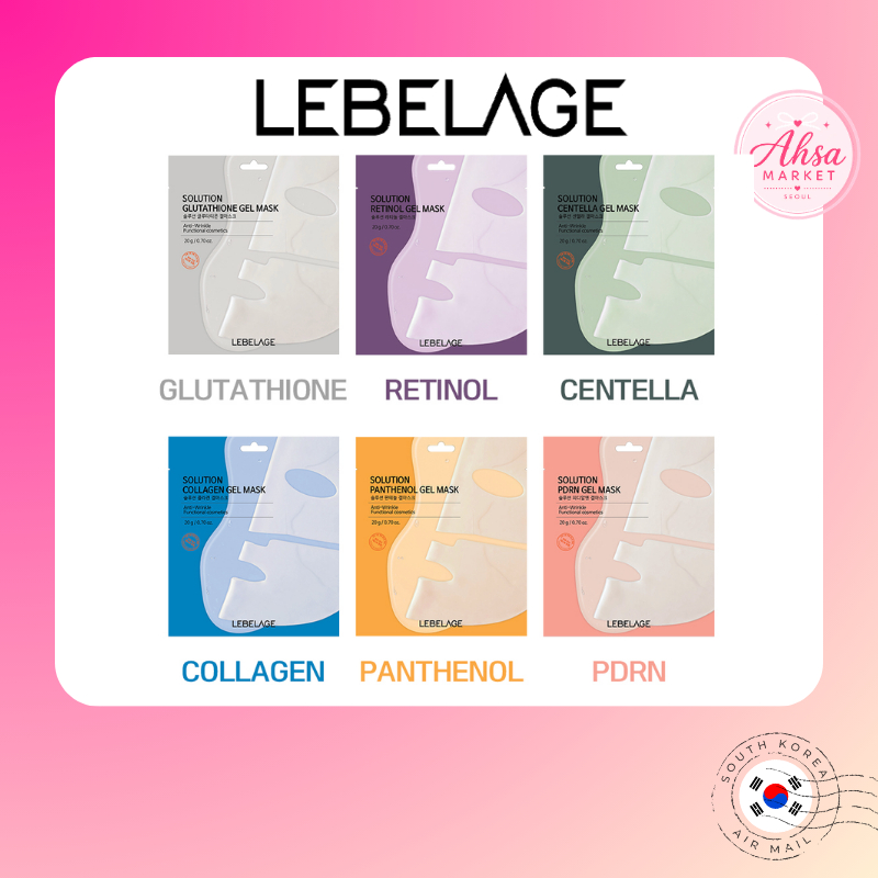 [LEBELAGE] Máscara Gel Solução | Retinol/Glutationa/Colágeno/Centella/PDRN/Pantenol