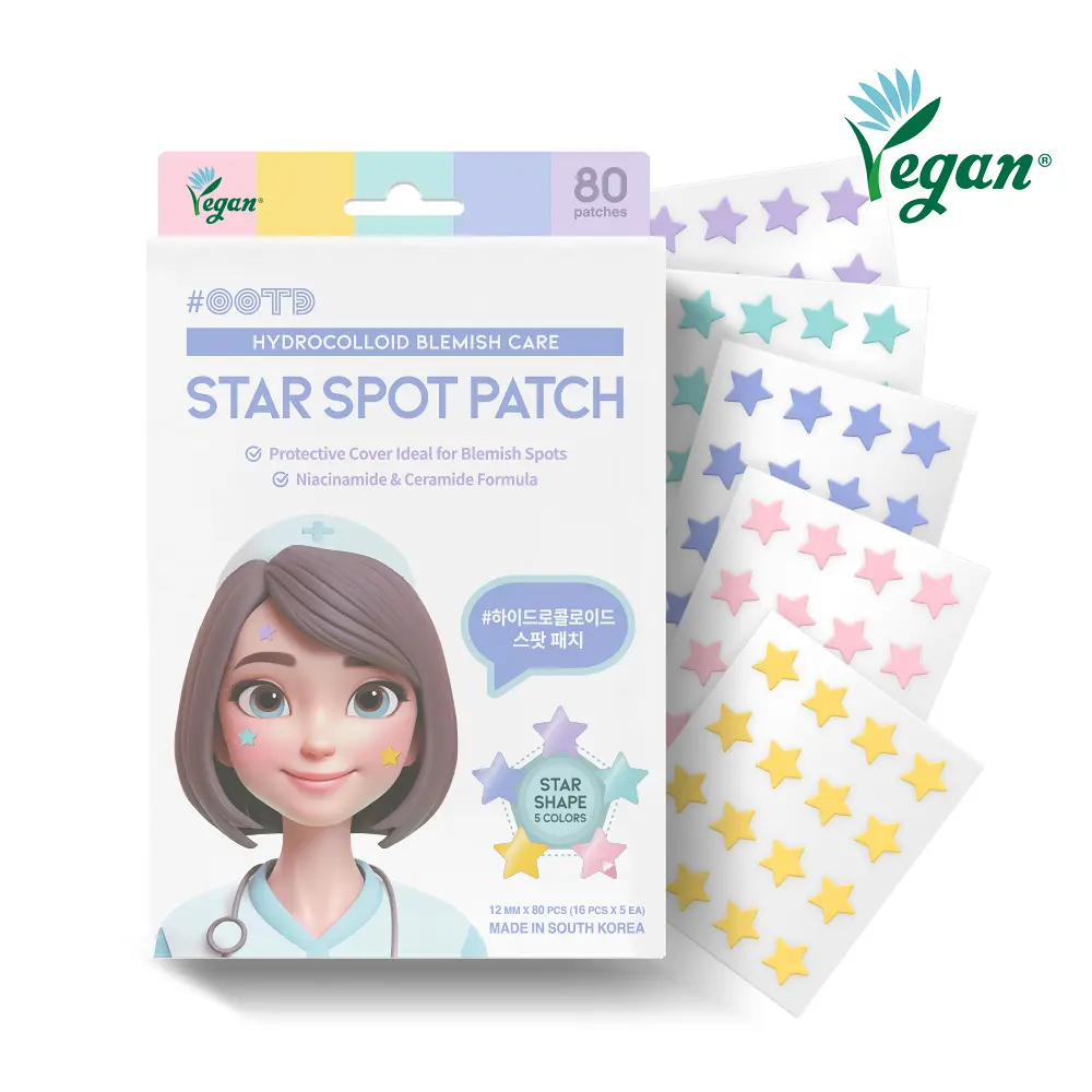 Adesivo Hidrocolóide Para Manchas Estrela , 80 Unidades , Cuidados Com Hidrocolóides Adolescentes E Adultos