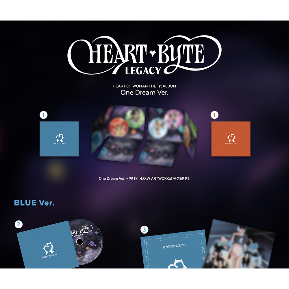[POB](One Dream ver.) HEART OF WOMAN [Heart Byte : LEGACY] 1st ALBUM (29th May.2026)