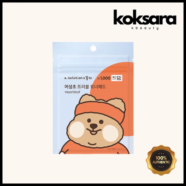 A Solution Eoseongcho Trouble Toner Pads 4 sheets x Flower Car