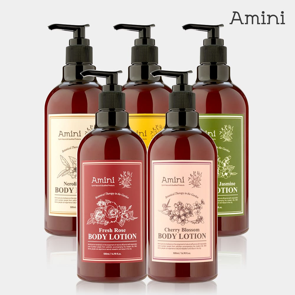 Amini Flower Therapy Loção Corporal 500ml Perfume Floral Hidratante Cuidados Corporais Diários