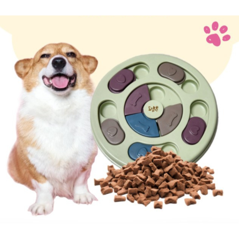 [Dodampet] Brinquedo Circular De Quebra-Cabeça Para Cães Snuffle Nosework