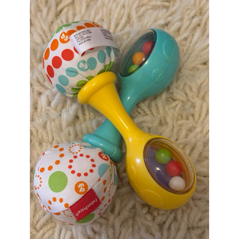 Chocalhos Sensorial Bebê Fisher-Price Rattle n Rock Maracas 3M+