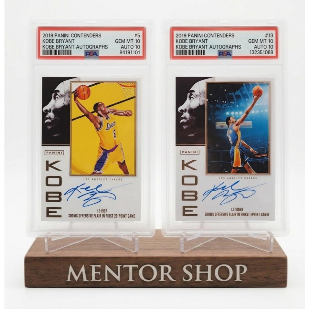 [Loja Mentor] ✨ Kobe Bryant Contenders Auto Personalizado Facsimile Assinatura Cartão NBA Lakers Lenda Colecionável Estilo PSA Classificado Fã De Basquete Presente