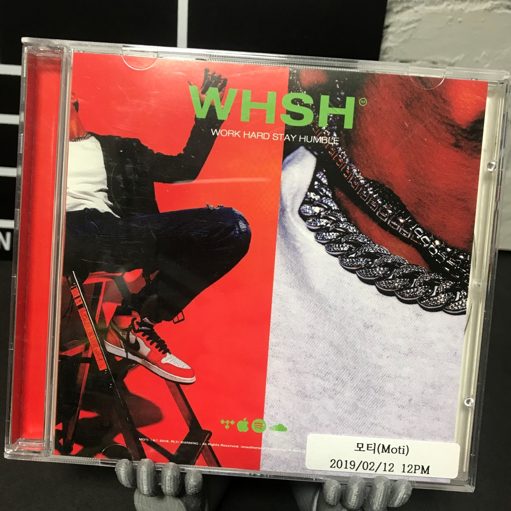 Moti (Lovoski)-WHSH (Work Hard Stay Humble) Mini Álbum EP CD | Registros Oficiais De Planetário 2019 PLT Raro K-HipHop