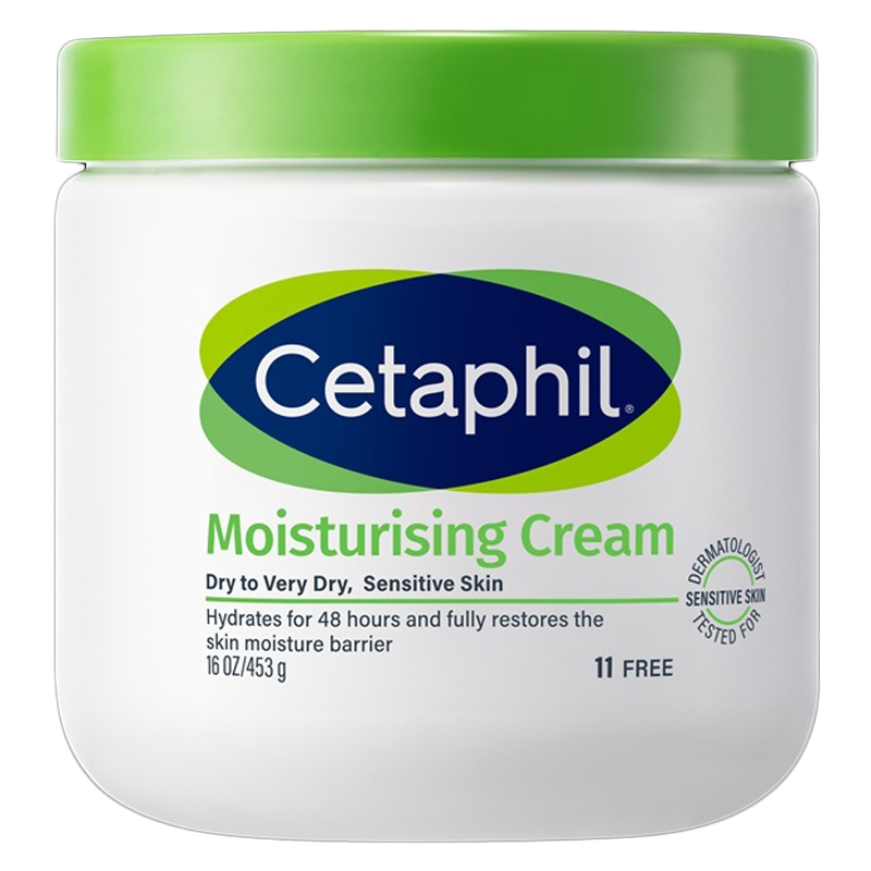 Cetaphil Creme Hidratante 453g Facial E Corporal Pele Seca Sensível De Longa Duração Cuidados Com A Umidade