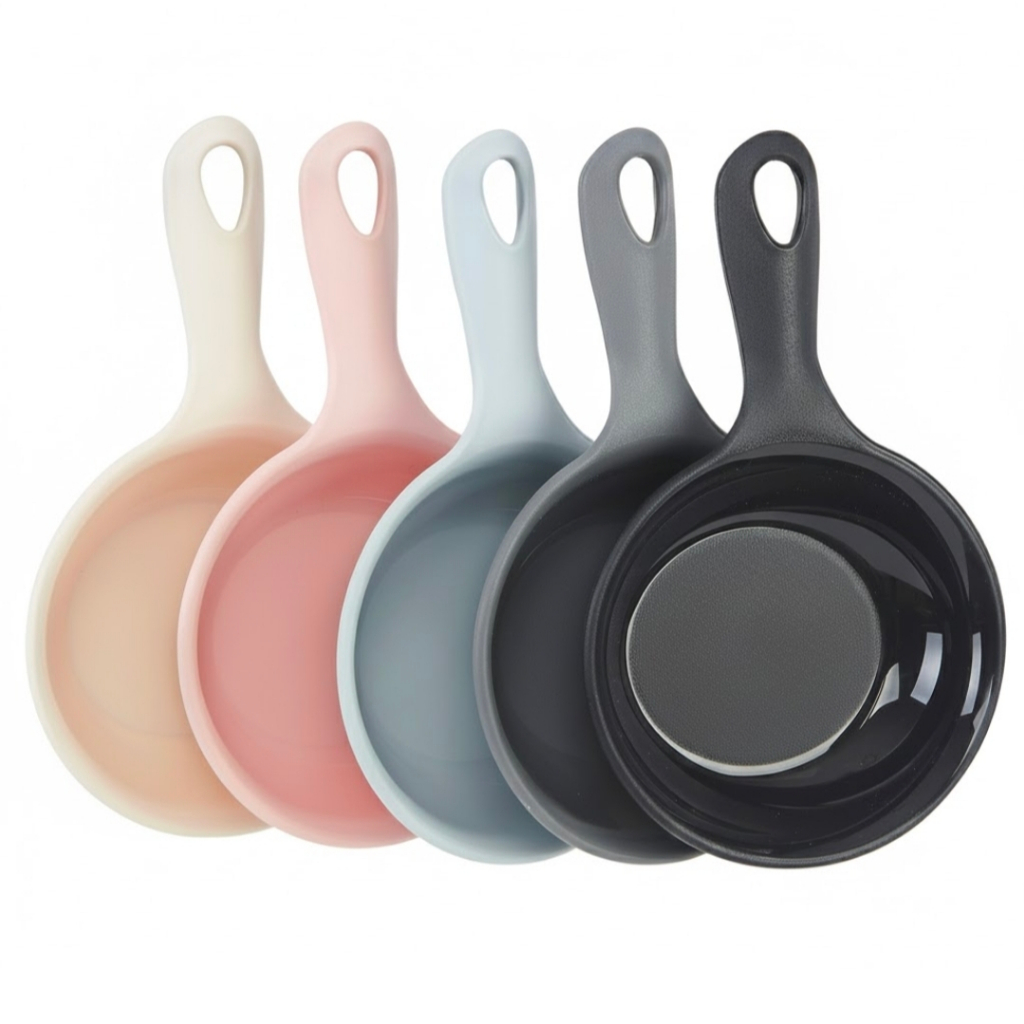 Conjunto De Placa Lateral Com Alça Para Casa , 5 Peças , Pratos Coloridos De Sobremesa Lanche Alças Fáceis De Segurar