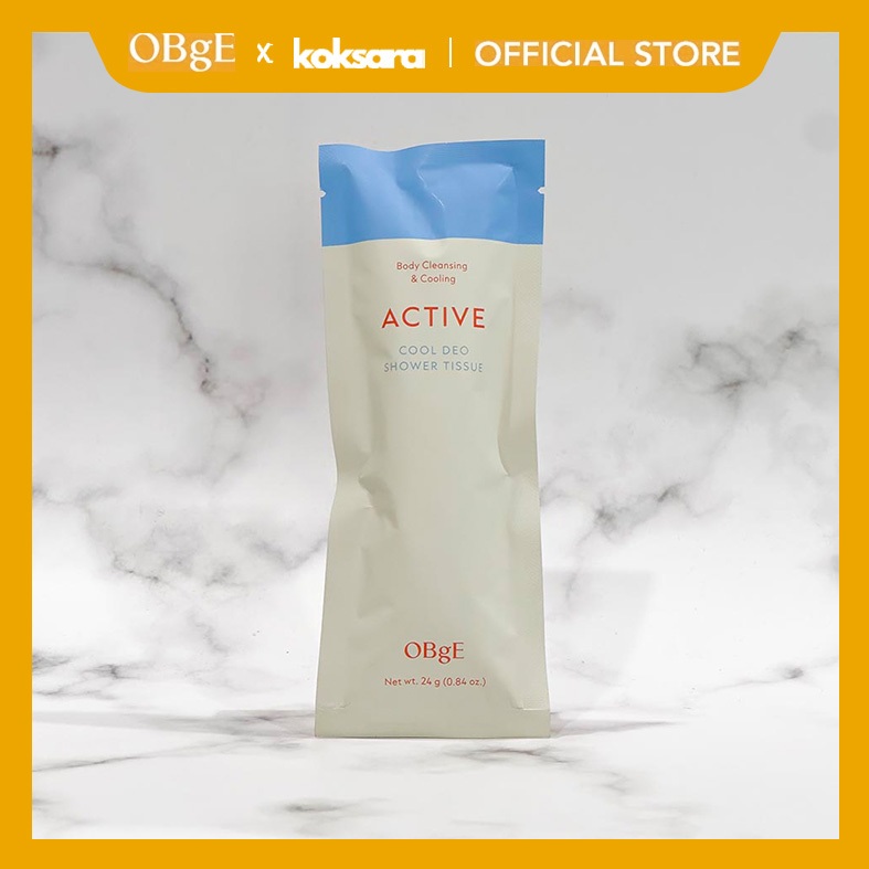 [OFFICIAL] OBgE Active Cool Deo Shower Tissue 24g 1ea