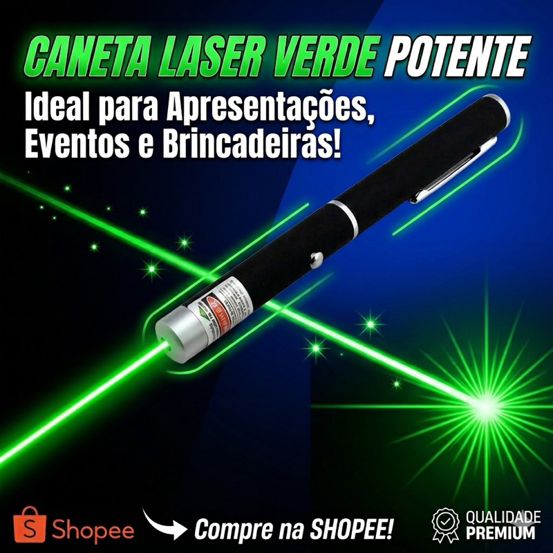 Caneta Laser Verde Kapbom a Pilha K41117
