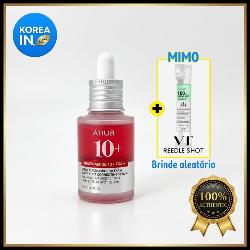 Anua Niacinamide 10% + TXA 4% Serum 30ml - Clareador Manchas Escuras Cicatriz de Acne Melasma