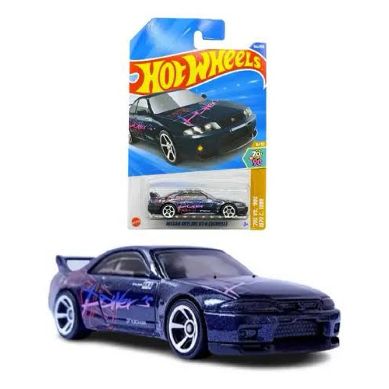 Hot Wheels Nissan Skyline GT-R (BCNR33) - Série 70s vs 90s - Original Mattel