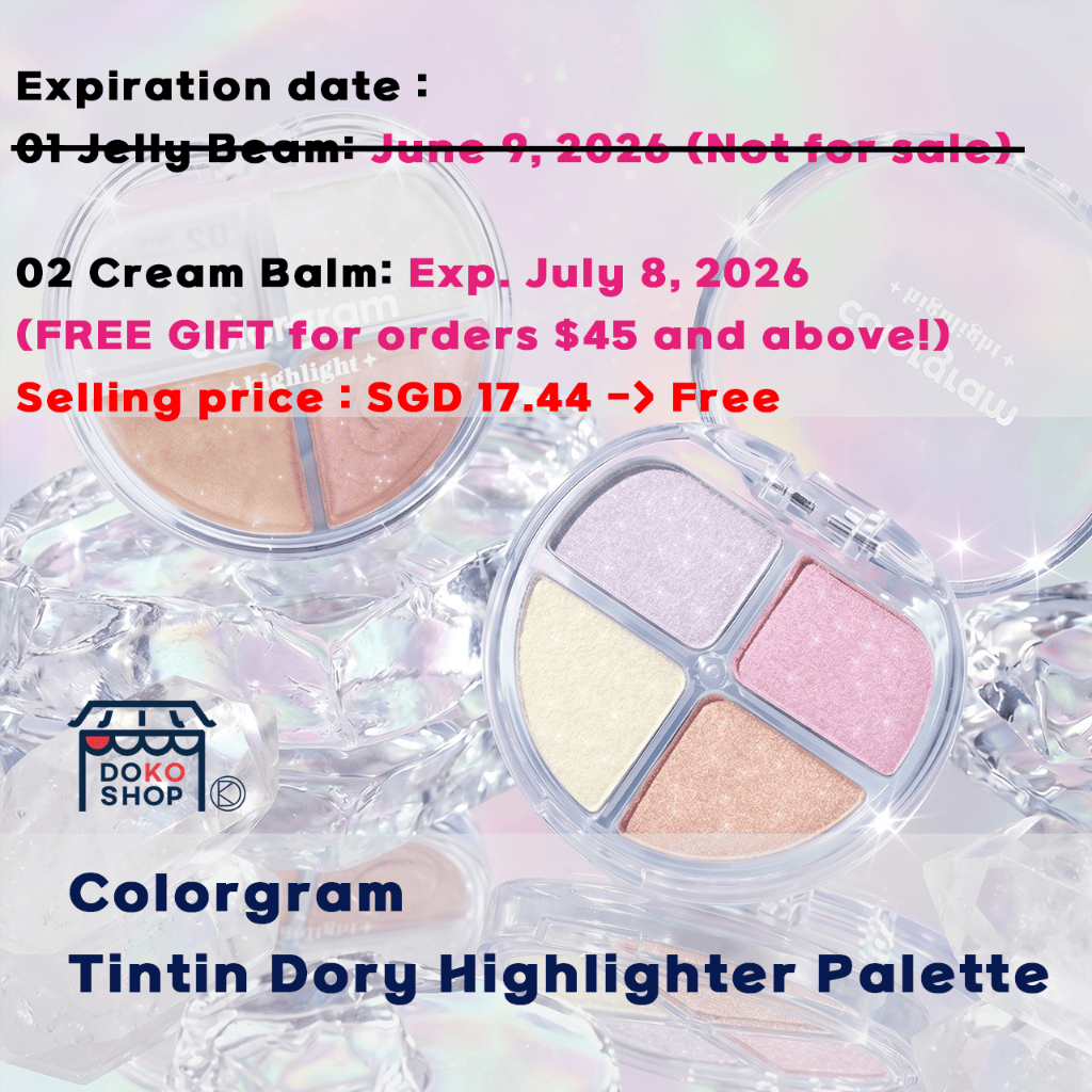 [K-BEAUTY] Paleta De Marcadores COLORGRAM Tintin Dory | Brilho Multidimensional Tudo-Em-Um Zero Gizness & Natural Radiance-Loja DOKO (Diário Na KOrea)