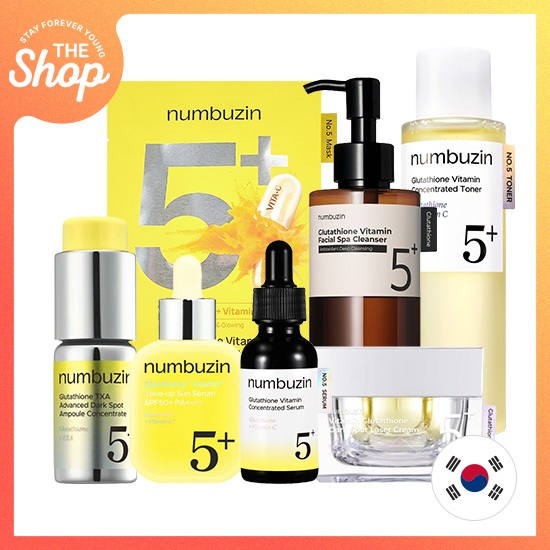 [numbuzin] Linha De Cuidados Com A Pele Vitamina C E Glutationa No . 5 (Limpador/Toner/Ampola/Creme/Protetor Solar/Másca