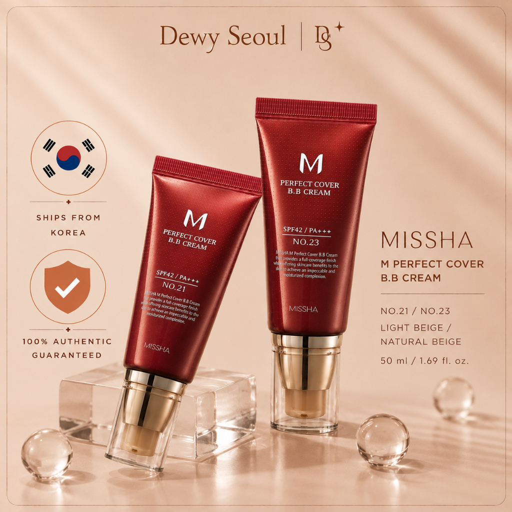 [Missha] M Perfect Cover BB Creme Fps 42 PA + + 50ml/# 21 Bege Claro/23 Natural