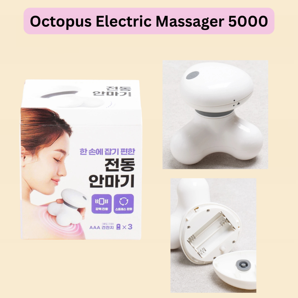 Polvo Massageador Elétrico 5000 Portátil Corporal 3 AAA Alimentado Por Bateria Para Pescoço Ombro Costas Cintura Perna
