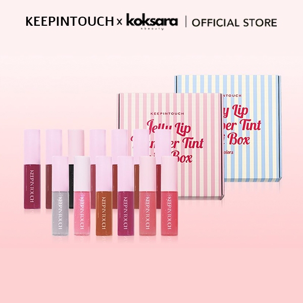 [OFFICIAL] KEEPINTOUCH Jelly Lip Plumper Tint Mini 10Piece Conjunto 2 Types