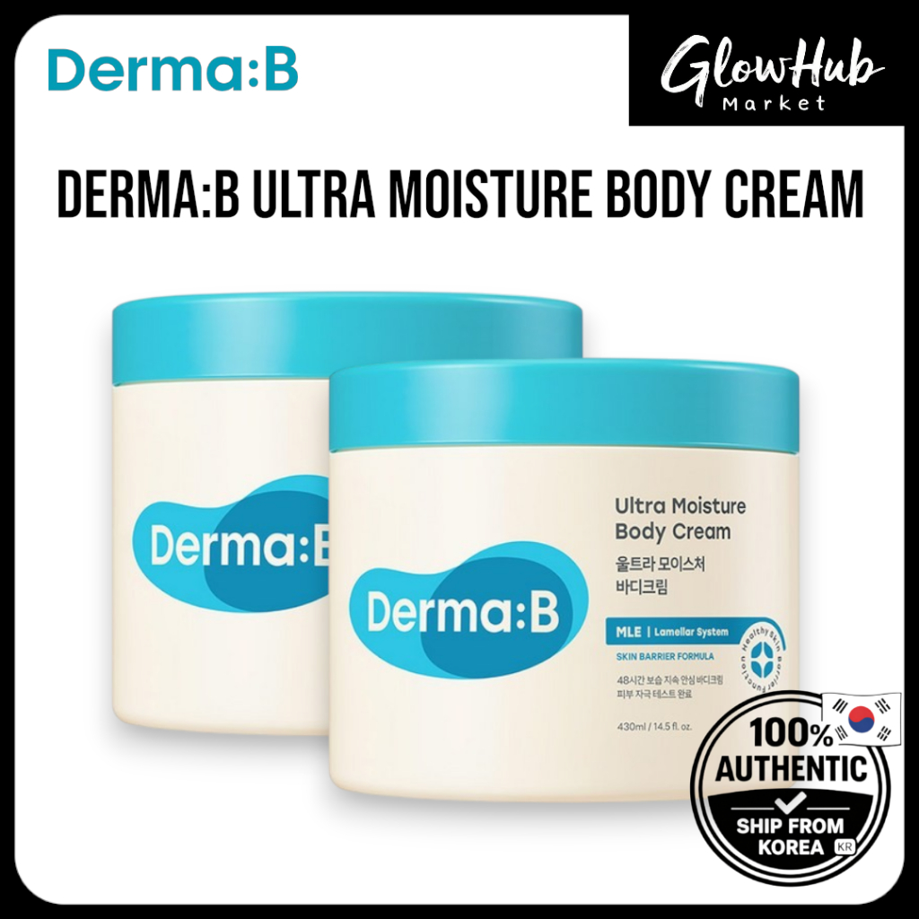 Derma:B Ultra moisture body cream – Creme Corporal Hidratante Profundo Para Pele Seca E Sensível | K-Beleza
