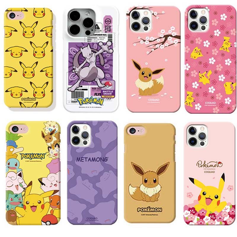 Capa De Telefone Genuína Pokémon | iPhone17 IPhone16/15/14 GalaxyS26/S25 Pikachu Eevee Ditto Snorlax Squirtle