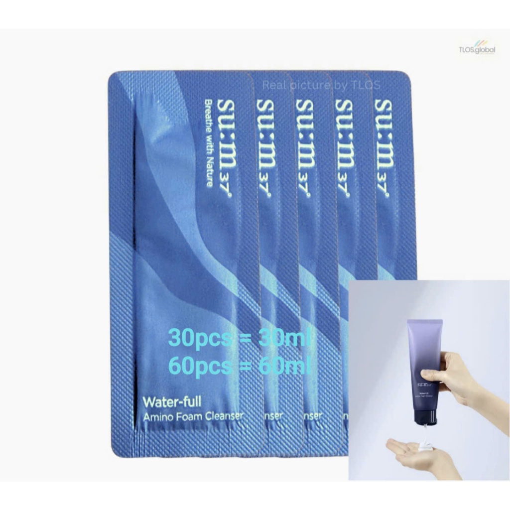 30 Unidades Ou 60 1ml Sum37 Water-full Amino Cleansing Foam Su:m37