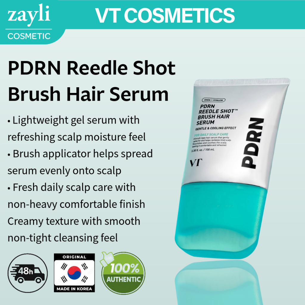 VT PDRN Reedle Shot Brush Soro Capilar 100ml | Cuidados Com O Equilíbrio Do Couro Cabeludo Tipo De Escova De Resfriament