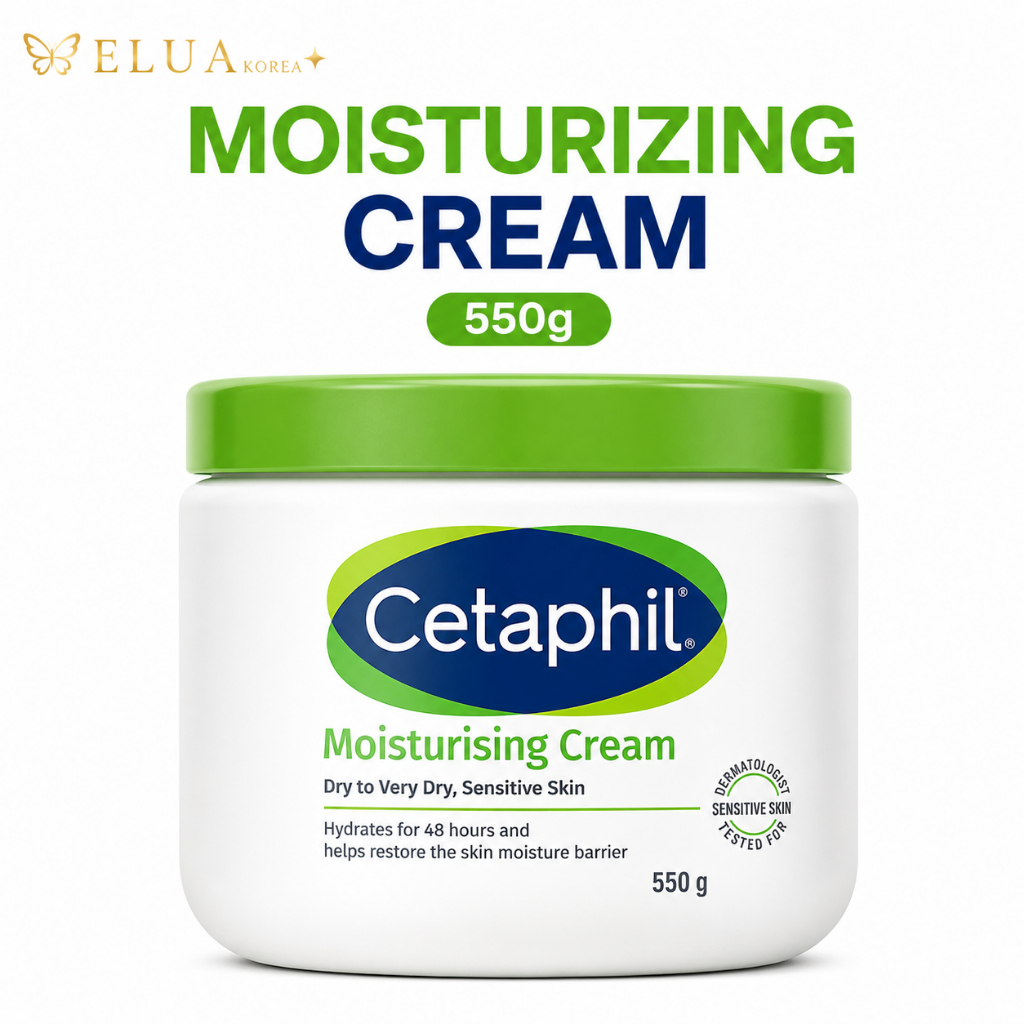 Creme Hidratante Cetaphil 550g Pele Sensível Seca Rosto Corpo Cuidados Diários De Umidade