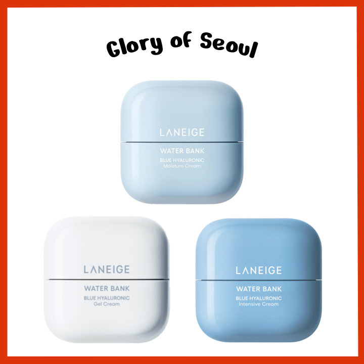 [NEW] LANEIGE Water Bank Blue Hyaluronic Cream (3 Types), 50ml (Product / Refill) │ Moisture Cream / Gel Cream / Intensive Cream em Oferta na Shopee