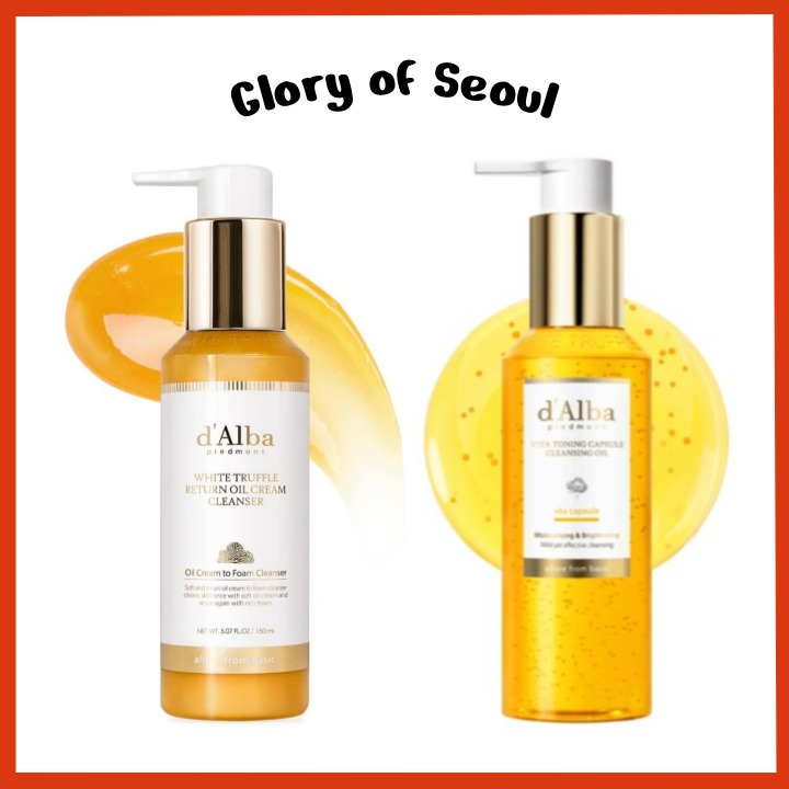 D'ALBA White Truffle Return Oil Cream Cleanser/Vita Toning Capsule Óleo De Limpeza 150ml (2 Tipos) em Oferta na Shopee