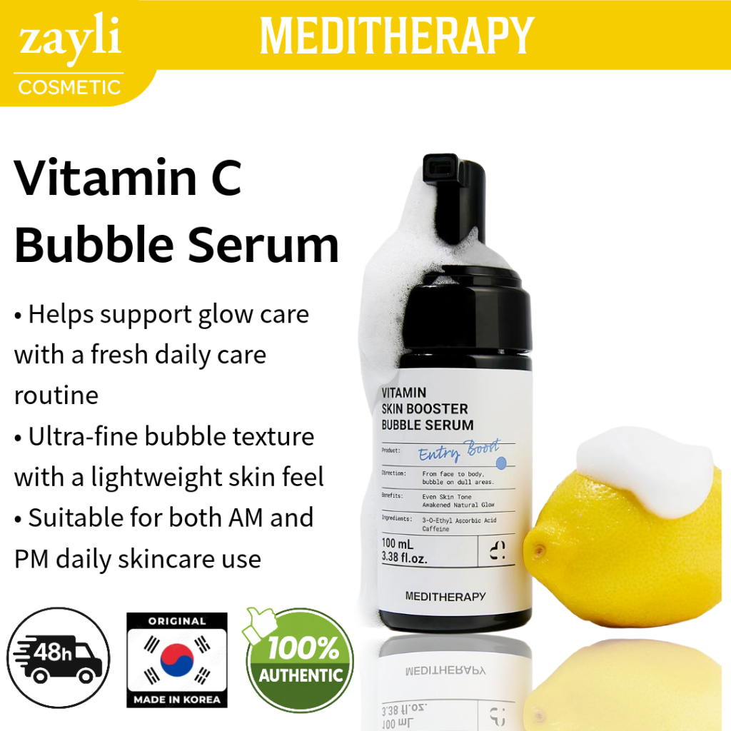 Mediterapia Vitamina Skin Booster Bubble Serum 100ml Soro De C
