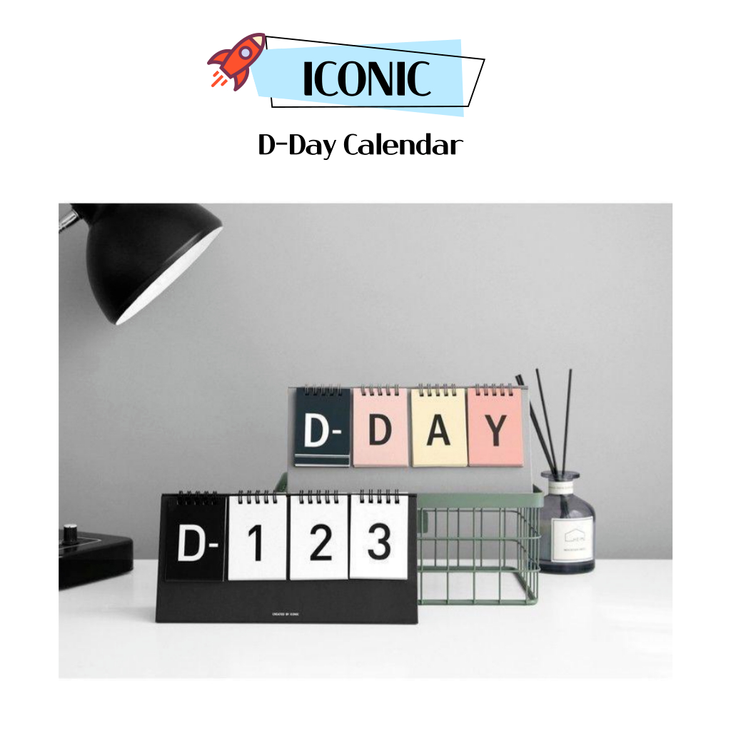 [ICONIC] Calendário De Mesa De Contagem Regressiva Perpétuo D-DAY