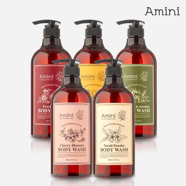 AMINI Flower Therapy Sabonete Líquido 500ml Neroli Rosa Flor De Cerejeira Gerânio Jasmim Calêndula