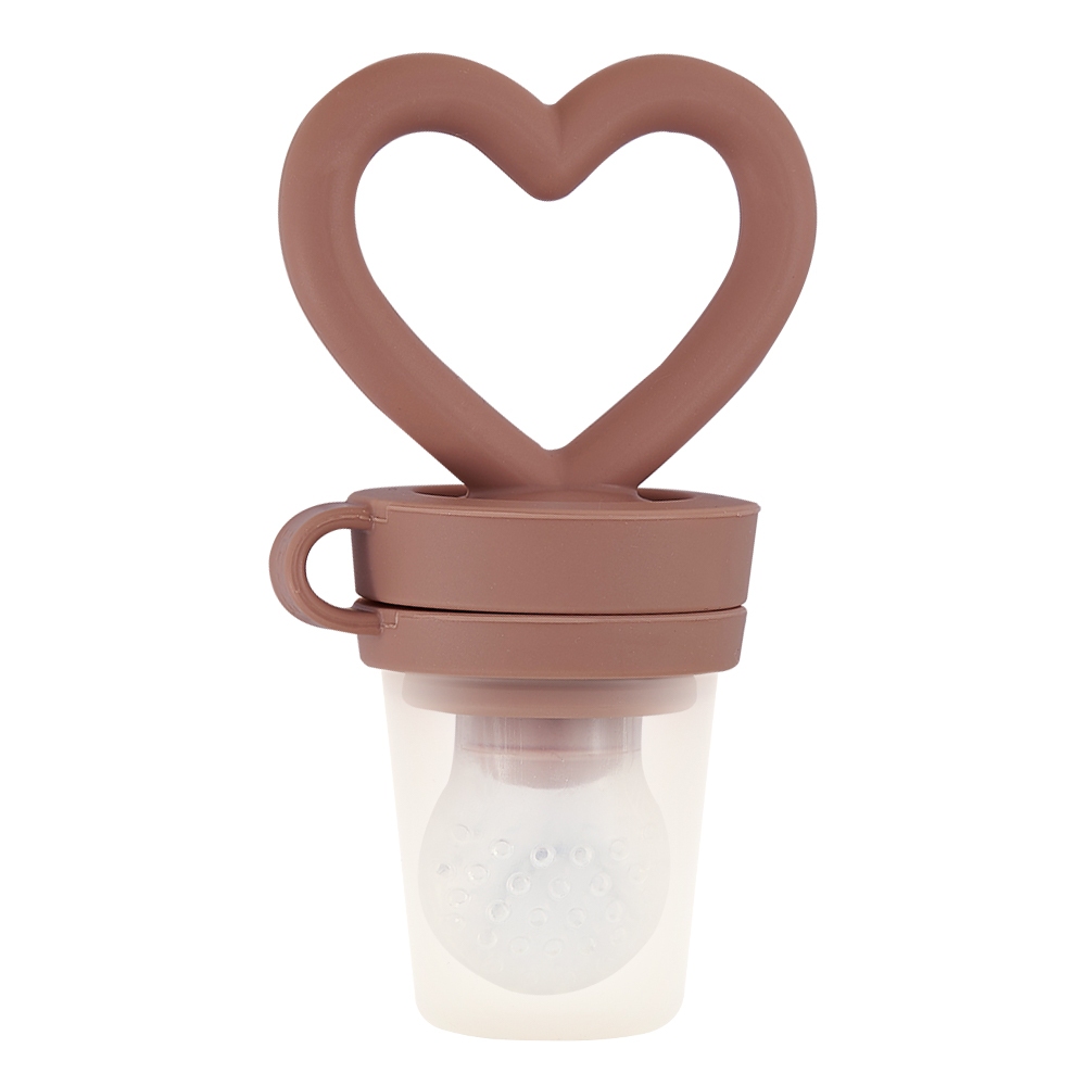 Firgi Bebê Coração Silicone Alimentador De Frutas 1pc Alimentos Frescos Infantil Mordedor Desmame Chupeta De Alimentação