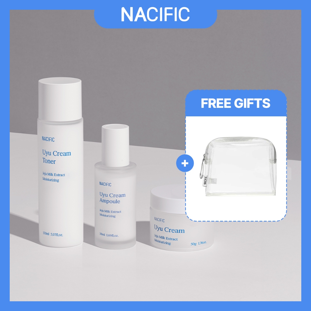 [NACIFIC] Uyu Cream Moisturizing Set em Oferta na Shopee